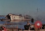 Image of Accidental fire consumes LSTs at Pearl Harbor Oahu Hawaii USA, 1944, second 30 stock footage video 65675056759