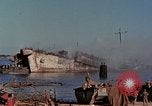Image of Accidental fire consumes LSTs at Pearl Harbor Oahu Hawaii USA, 1944, second 31 stock footage video 65675056759