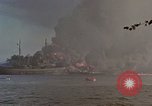 Image of Accidental fire consumes LSTs at Pearl Harbor Oahu Hawaii USA, 1944, second 47 stock footage video 65675056759