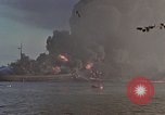 Image of Accidental fire consumes LSTs at Pearl Harbor Oahu Hawaii USA, 1944, second 50 stock footage video 65675056759