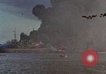Image of Accidental fire consumes LSTs at Pearl Harbor Oahu Hawaii USA, 1944, second 53 stock footage video 65675056759