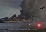 Image of Accidental fire consumes LSTs at Pearl Harbor Oahu Hawaii USA, 1944, second 59 stock footage video 65675056759