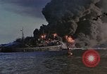 Image of Accidental fire consumes LSTs at Pearl Harbor Oahu Hawaii USA, 1944, second 60 stock footage video 65675056759