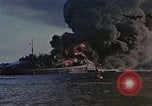 Image of Accidental fire consumes LSTs at Pearl Harbor Oahu Hawaii USA, 1944, second 61 stock footage video 65675056759