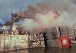 Image of Accidental fire destroys LSTs at West Loch, Pearl Harbor Oahu Hawaii USA, 1944, second 26 stock footage video 65675056760