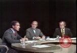 Image of analysis of Nixon speech on economy Washington DC USA, 1971, second 24 stock footage video 65675056914