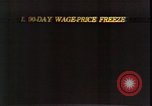Image of analysis of Nixon speech on economy Washington DC USA, 1971, second 34 stock footage video 65675056914