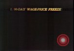 Image of analysis of Nixon speech on economy Washington DC USA, 1971, second 35 stock footage video 65675056914