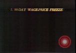 Image of analysis of Nixon speech on economy Washington DC USA, 1971, second 36 stock footage video 65675056914