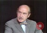 Image of analysis of Nixon speech on economy Washington DC USA, 1971, second 61 stock footage video 65675056914