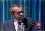 Standbild Präsident Richard Nixon Adressen Vertraulichkeit San Clemente California USA, 1973, aus Sekunde 20 historischem Filmmaterial Videoclip 65675056920