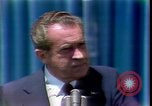 Standbild Präsident Richard Nixon Adressen Vertraulichkeit San Clemente California USA, 1973, aus Sekunde 39 historischem Filmmaterial Videoclip 65675056920