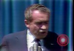 Standbild Präsident Richard Nixon Adressen Vertraulichkeit San Clemente California USA, 1973, aus Sekunde 53 historischem Filmmaterial Videoclip 65675056920