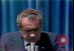 Standbild Präsident Richard Nixon Adressen Vertraulichkeit San Clemente California USA, 1973, aus Sekunde 56 historischem Filmmaterial Videoclip 65675056920