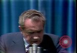 Standbild Präsident Richard Nixon Adressen Vertraulichkeit San Clemente California USA, 1973, aus Sekunde 57 historischem Filmmaterial Videoclip 65675056920