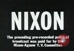 Image of political broadcast United States USA, 1968, second 40 stock footage video 65675056983