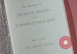 Image of Tricia Nixon wedding Washington DC USA, 1971, second 19 stock footage video 65675056984