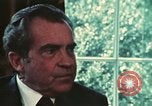 Image of Nixon talking to Kissinger in Oval Office Washington DC USA, 1973, second 45 stock footage video 65675057083
