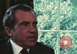 Image of Nixon talking to Kissinger in Oval Office Washington DC USA, 1973, second 46 stock footage video 65675057083