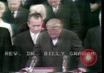 Image of Reverand Billy Graham Washington DC USA, 1969, second 32 stock footage video 65675057202