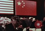 Immagine di Nixon e banchetto Enlai Shanghai in Cina, 1972, secondo 19 filmato di repertorio 65675057355