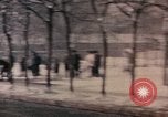 Image of Nixon motorcade in snow China, 1972, second 6 stock footage video 65675057373