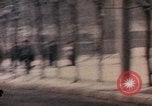 Image of Nixon motorcade in snow China, 1972, second 9 stock footage video 65675057373