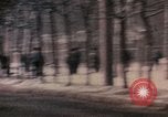 Image of Nixon motorcade in snow China, 1972, second 10 stock footage video 65675057373