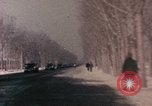 Image of Nixon motorcade in snow China, 1972, second 36 stock footage video 65675057373