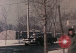Image of Nixon motorcade in snow China, 1972, second 39 stock footage video 65675057373