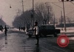 Image of Nixon motorcade in snow China, 1972, second 43 stock footage video 65675057373