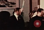 Image of Nixon and Zhou Enlai dine China, 1972, second 41 stock footage video 65675057382