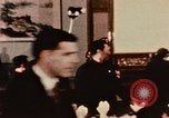 Image of Nixon and Zhou Enlai dine China, 1972, second 44 stock footage video 65675057382