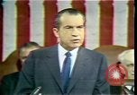 Image of President Richard Nixon 1970 address Washington DC USA, 1970, second 28 stock footage video 65675057436