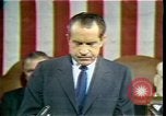 Image of President Richard Nixon 1970 address Washington DC USA, 1970, second 31 stock footage video 65675057436