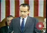 Image of President Richard Nixon 1970 address Washington DC USA, 1970, second 47 stock footage video 65675057436