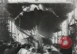 Standbild USS Ticonderoga einer Zeremonie Newport News Virginia USA, 1944, aus Sekunde 29 historischem Filmmaterial Videoclip 65675057517