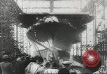 Standbild USS Ticonderoga einer Zeremonie Newport News Virginia USA, 1944, aus Sekunde 33 historischem Filmmaterial Videoclip 65675057517