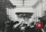 Standbild USS Ticonderoga einer Zeremonie Newport News Virginia USA, 1944, aus Sekunde 48 historischem Filmmaterial Videoclip 65675057517