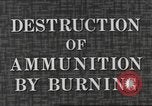 Standbild Munition Zerstörung United States USA, 1959, aus Sekunde 11 historischem Filmmaterial Videoclip 65675057541