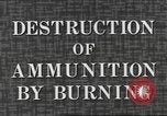Standbild Munition Zerstörung United States USA, 1959, aus Sekunde 12 historischem Filmmaterial Videoclip 65675057541