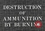 Standbild Munition Zerstörung United States USA, 1959, aus Sekunde 13 historischem Filmmaterial Videoclip 65675057541