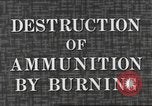 Standbild Munition Zerstörung United States USA, 1959, aus Sekunde 14 historischem Filmmaterial Videoclip 65675057541