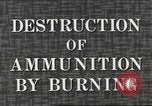Standbild Munition Zerstörung United States USA, 1959, aus Sekunde 19 historischem Filmmaterial Videoclip 65675057541