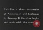 Standbild Munition Zerstörung United States USA, 1959, aus Sekunde 22 historischem Filmmaterial Videoclip 65675057541