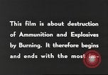 Standbild Munition Zerstörung United States USA, 1959, aus Sekunde 23 historischem Filmmaterial Videoclip 65675057541
