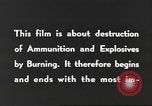 Standbild Munition Zerstörung United States USA, 1959, aus Sekunde 24 historischem Filmmaterial Videoclip 65675057541