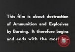 Standbild Munition Zerstörung United States USA, 1959, aus Sekunde 25 historischem Filmmaterial Videoclip 65675057541