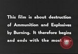 Standbild Munition Zerstörung United States USA, 1959, aus Sekunde 26 historischem Filmmaterial Videoclip 65675057541