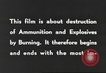 Standbild Munition Zerstörung United States USA, 1959, aus Sekunde 27 historischem Filmmaterial Videoclip 65675057541